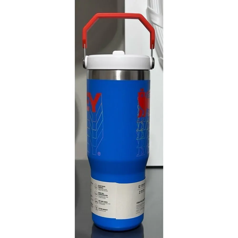 Stanley Ice Flow Flip Straw Tumbler 30oz, AZURE BLUE REVERB‎ - Picture 2 of 4